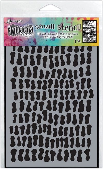 Dylusions stencil small - Golden nuggets