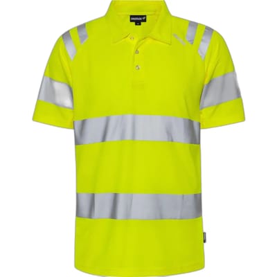 Fristads Hogezichtbaarheids poloshirt klasse 3 7861 GPST - Hi-Vis geel - L