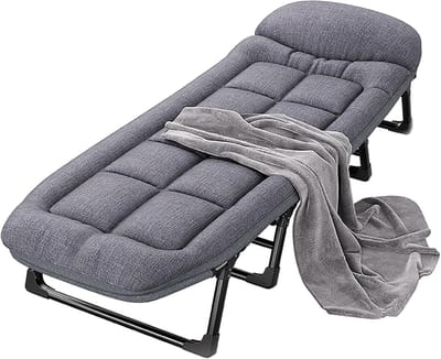Opvouwbaar Kinderbed - Kampeerbed Volwassenen - Buiten Ontspannen - 6 Verstelbare standen - 30 x 25 x 7 cm