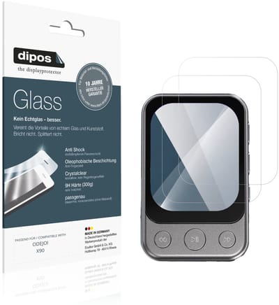 dipos – 2x Pantserfolie geschikt voor ODEJOI X90 | 9H Screenprotector