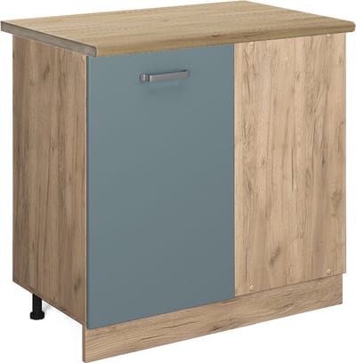 Vicco R-Line Hoekkast – 86 cm, WB Eik Blauw-grijs
