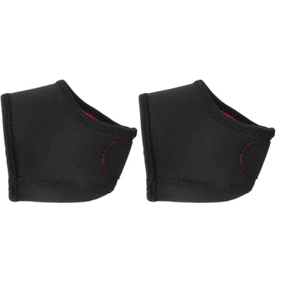 Unisex Hakbeschermer Wrap Brace Hak Sok Beschermers Houd Warm voor Vrouwen en Mannen black
