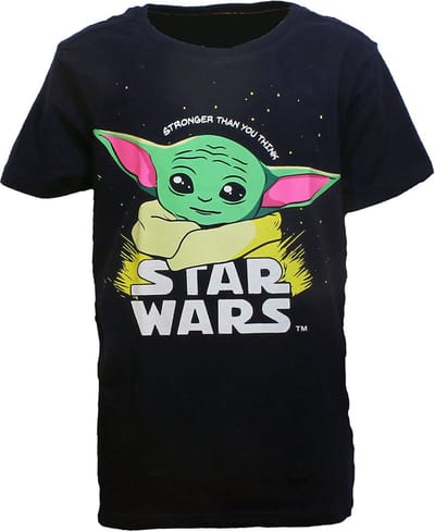 Star Wars Kids - The Mandalorian - Baby Yoda - Grogu Jongens & meisjes T-shirt - donkerblauw - 98/104
