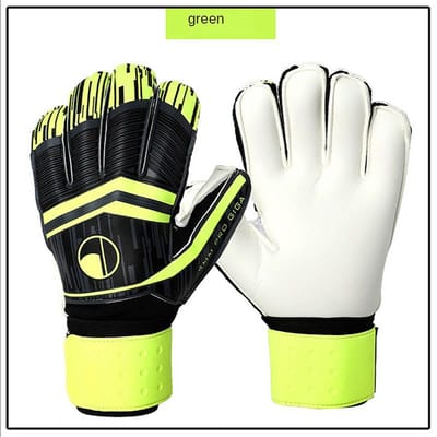 Gants de gardien de but professionnels pour hommes et femmes Football Soccer Gants de gardien Antidérapant Épaissis Gant en latex Protection des doigts Size 9