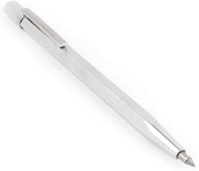 Tegelsnijder Pen - Glas Schrijver - Keramiek Bewerken - Fijne Punt - 14.5 cm - Zilver