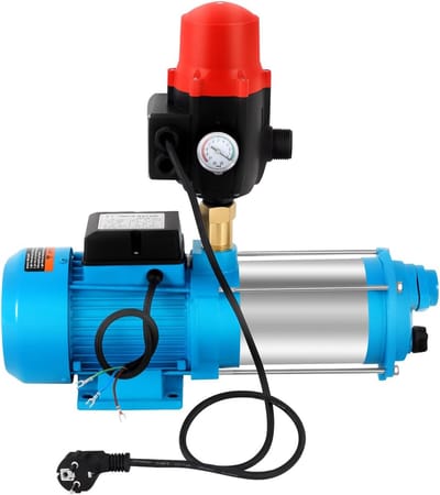 Centrifugaalpomp - Waterpomp - Huiswatervoorziening - Roestvrijstalen pomp - 4000 L/U - Zilver