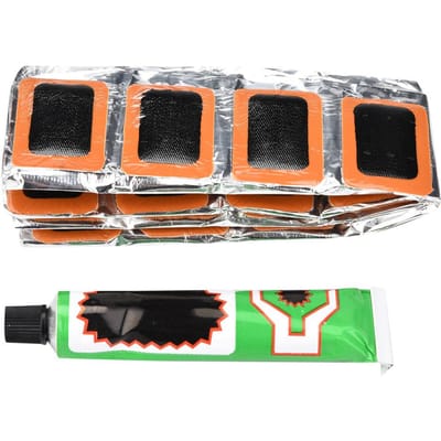 Bandenlijm Rubber Lekreparatiepatch Fietsband Reparatiegereedschap Fietsaccessoire orange