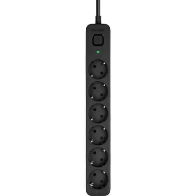 BlueBuilt Stekkerdoos 6-voudig 3 meter Zwart
