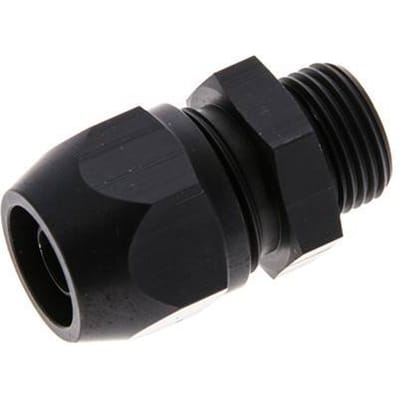12x9mm & G3/8'' Aluminium Rechte Knelfitting Buitendraad 10bar Kunststof en Polyamide