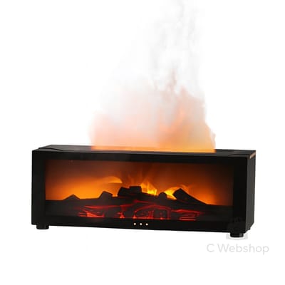 Openhaard Led Diffuser- Vlam effect - Luchtbevochtiger - Nachtlampje - Mini Sfeerhaard