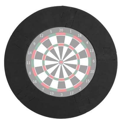 Dartbord Muurbeschermer - EVA Surround - Muur Beschermen - Verstelbare Pasvorm - Voor 18 inch - Zwart
