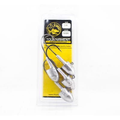 Tackle Tactics TT Tournament Jig Head 3/4 oz 5/0H 4/pak (4869) yellow
