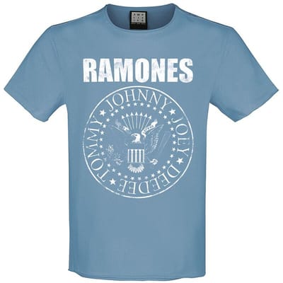 Ramones T-shirt - Classic Seal - S tot M - voor Mannen - blauw