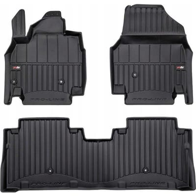 Frogum Elmasline - Automatten Set - Geschikt voor KIA EV9 (vanaf 2023) - 3D Design - TPE Rubber - 3-delig (incl. achtermat uit één stuk)