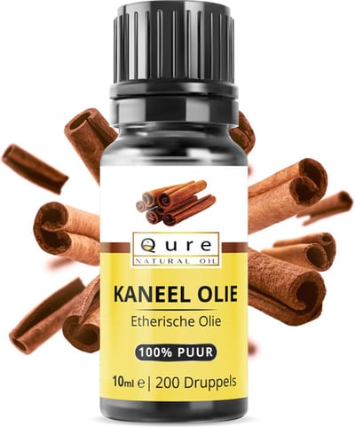 Kaneel Olie 10ml | 100% Puur & Onbewerkt | Kaneel Etherische Olie voor Aromatherapie | Geurolie | Essential Cinnamon Oil