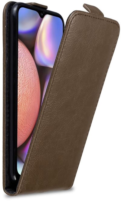 Cadorabo Hoesje geschikt voor Samsung Galaxy A10s / M01s in KOFFIE BRUIN - Beschermhoes in flip design Case Cover met magnetische sluiting