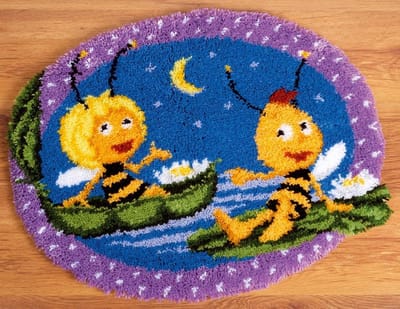 Knoopvormtapijt kit MDB Maya en Willy in de nacht - Vervaco - PN-0150265