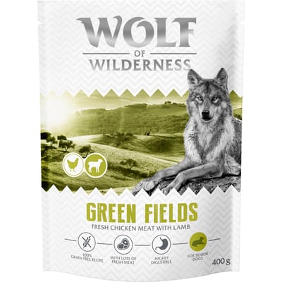 Wolf of Wilderness Senior "Green Fields" Lam - graanvrij - 400 g: Nieuw Recept