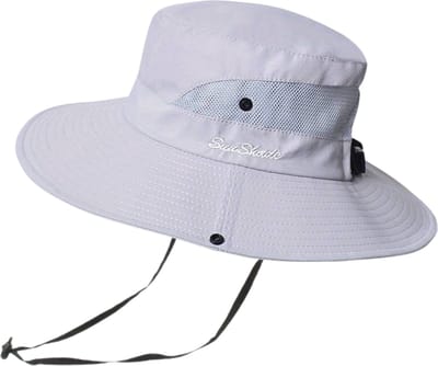 Nivard Zonnehoed - Reishoed - UV Beschermende Hoed - Bucket Hat - Festival - Pet - Hoedje Voor Dames & Heren - Hoofdbescherming - Lichtgrijs