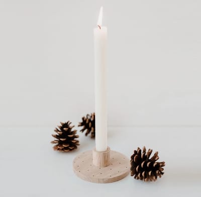 Kandelaar 11 cm stippen