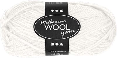 Melbourne wolgaren, L: 92 M, off-white, 50 gr/ 1 bol