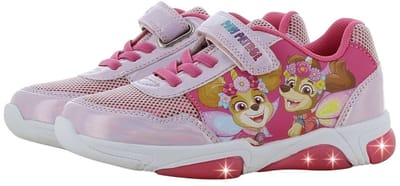 Paw Patrol - Schoenen voor meisjes met lichtjes - Skye en Liberty Sneakers voor kinderen met klittenband - Lichtgevende kindersneaker - Maat 25 - Roze