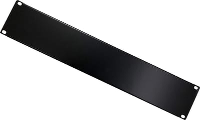 Blindpaneel Rekkast - Afdekplaat Paneel - Kast Afsluiten - 2 HE - 482.6 mm - Zwart