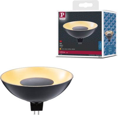 Standaard 12 V LED-reflector GU5,3 170lm 4,9W 1900K Zwart, Goud