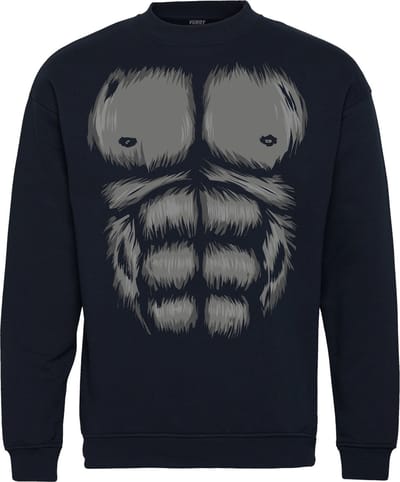 Sweater Gorilla Shirt | Carnavalskleding dames kinderen heren | Carnaval | Foute Party | Navy | maat 104/116