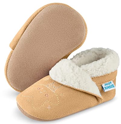 Suède Baby Slofjes met Fleece Voering - Warm en Comfortabel voor Jongen en Meisje