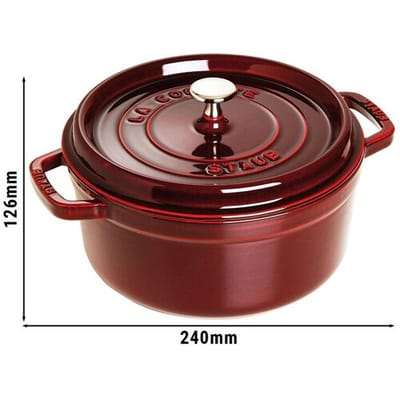 STAUB LA COCOTTE - Kookpot - Ø 180mm - Gietijzer - Grenadine rood