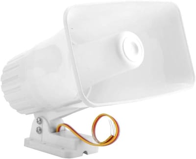 Alarmsirene - Alarmhoorn Beveiliging - Inbraak Melding - Brandvertragende ABS Shell - 150 DB - Wit