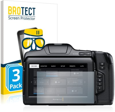 Screenprotector 3 Stuks voor Pocket Cinema Camera 6K Pro / G2 Beschermglas transparant