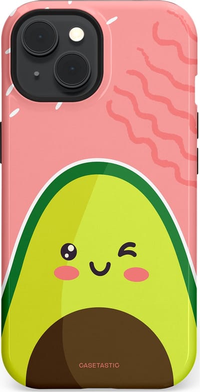 Casetastic Hoesje Geschikt voor Apple iPhone 15 Magsafe - Stijlvolle Beschermende Duo-layer Case - Avocado Vibes