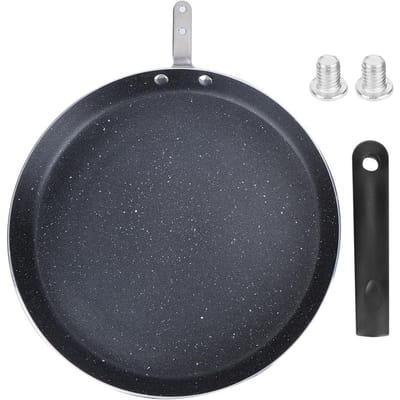 Anti-aanbak koekenpan Radiant-koker Inductiekookplaat Kookgerei voor ontbijt pannenkoek gray