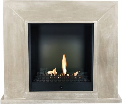 Xaralyn Bio-ethanol haard - Nero BCL-SWP - wit gepolijst natuursteen - 3 KW verwarming - haardombouw inclusief inbouwhaard - schouw