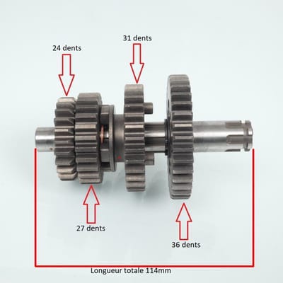 Boite de vitesse origine pour Moto Chinois 50 motocycle Neuf