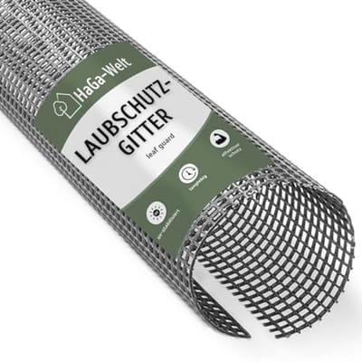 Dakgoot Bladbescherming Rooster - 100 mm - 125 mm - 2 m - UV-bestendig en Duurzaam Materiaal - Bladvanger voor Dakgoten