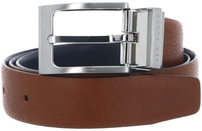 Ted Baker riem Karmer Reversible Leather Belt W85 Tan bruine donkerblauw