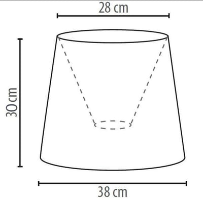 Licht-Erlebnisse - Willow - Lampenkap voor hanglampen - E27 - van - Plastic bedekt met stof - in - Ecru