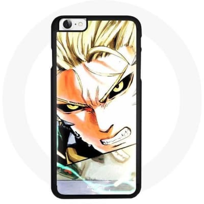 Coque Iphone 4 - Maniacase - Genos - Souple - Anime Manga One Punch Man - Noir
