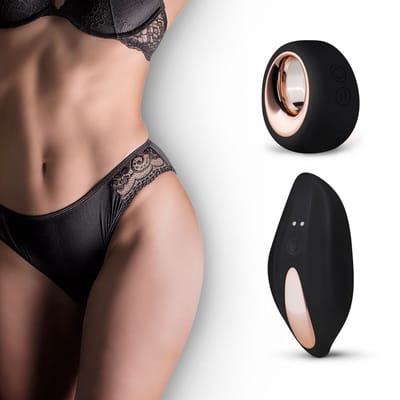 Pantyrebel Vibrerende Slip - Vibrators voor Vrouwen met Slip - Slip Vibrator met Afstandsbediening en 12 Vibratiestanden - Koppeltoy - Sex Toys voor Vrouwen - Zwart