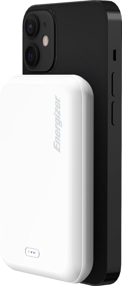 Energizer MagSafe Powerbank QM5000 5000 mAh USB-C 15 W – Wireless 7.5/10 W – LED-indicator – PowerSafe-beveiliging