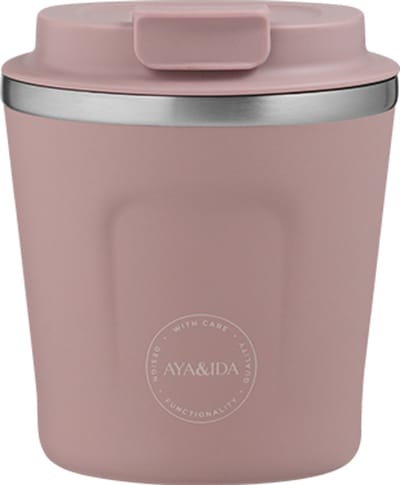 AYA&IDA - CUP2GO - koffiebeker - coffee to go - reisbeker - meenemen - 240ml - Dusty Rose NIEUW