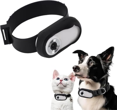HD Camerahalsband voor Huisdieren - 1080P 170° Groothoek - Verstelbare USB Oplaadbare Camerahalsband voor Honden en Katten