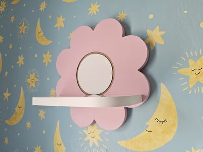 Moliland Galaxy - Wandpaneel - Półka Kwiatek - Achtbladen - Kinderkamer