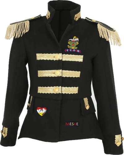 Fjesta© Oeteldonk jasje met emblemen - Luxe epauletten - Dames - Maat 36 - Carnavalskleding Dames - Carnaval