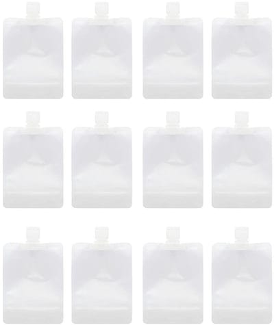 Dailygoody - Draagbare Reisvloeistofmake-up Pakzakken - Transparante Clamshell Verpakkingszakken - Lekvrije Cosmeticacontainer - 30ml/50ml/100ml - Nav