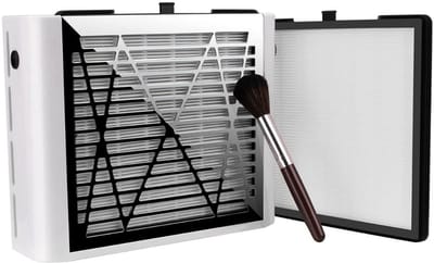 Core® Nagel Afzuiger - Stofafzuiger Nagels Met 2 instelbare Snelheden - Stofafzuiging - Wit - 28cm x 18cm x 8cm