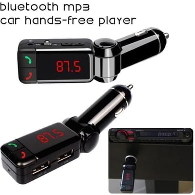 Draadloze LCD Bluetooth auto Kit FM Zender MP3 A2DP Stereo Muziekspeler USB Oplader handsfree voor ISO Android